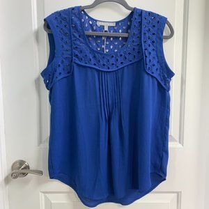 New Daniel Rainn Blueberry Flowy Blouse, Sz Small